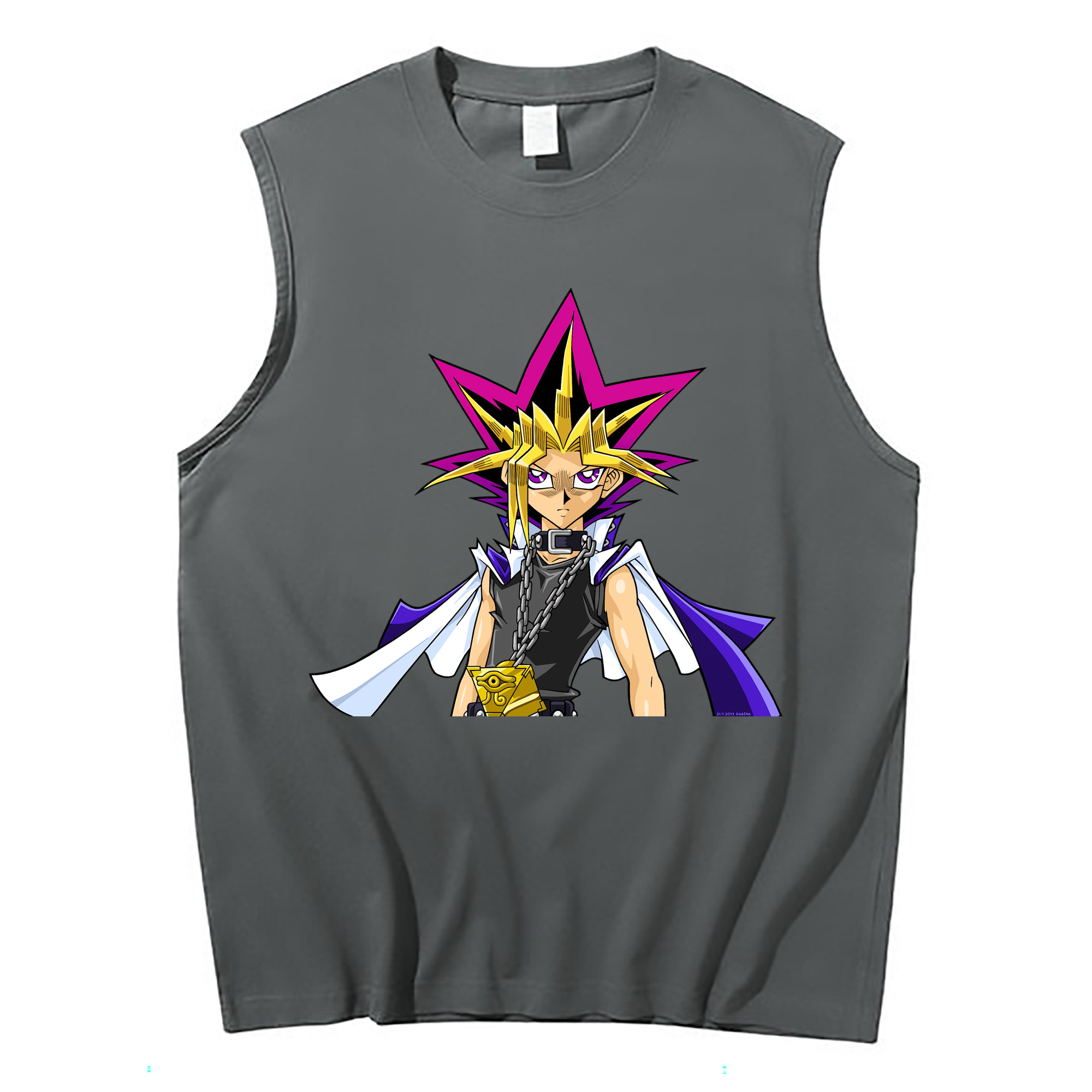 （画像用） 遊☆戯☆王 Yu-Gi-Oh! コットン100％タンクトップ（フロントプリント）